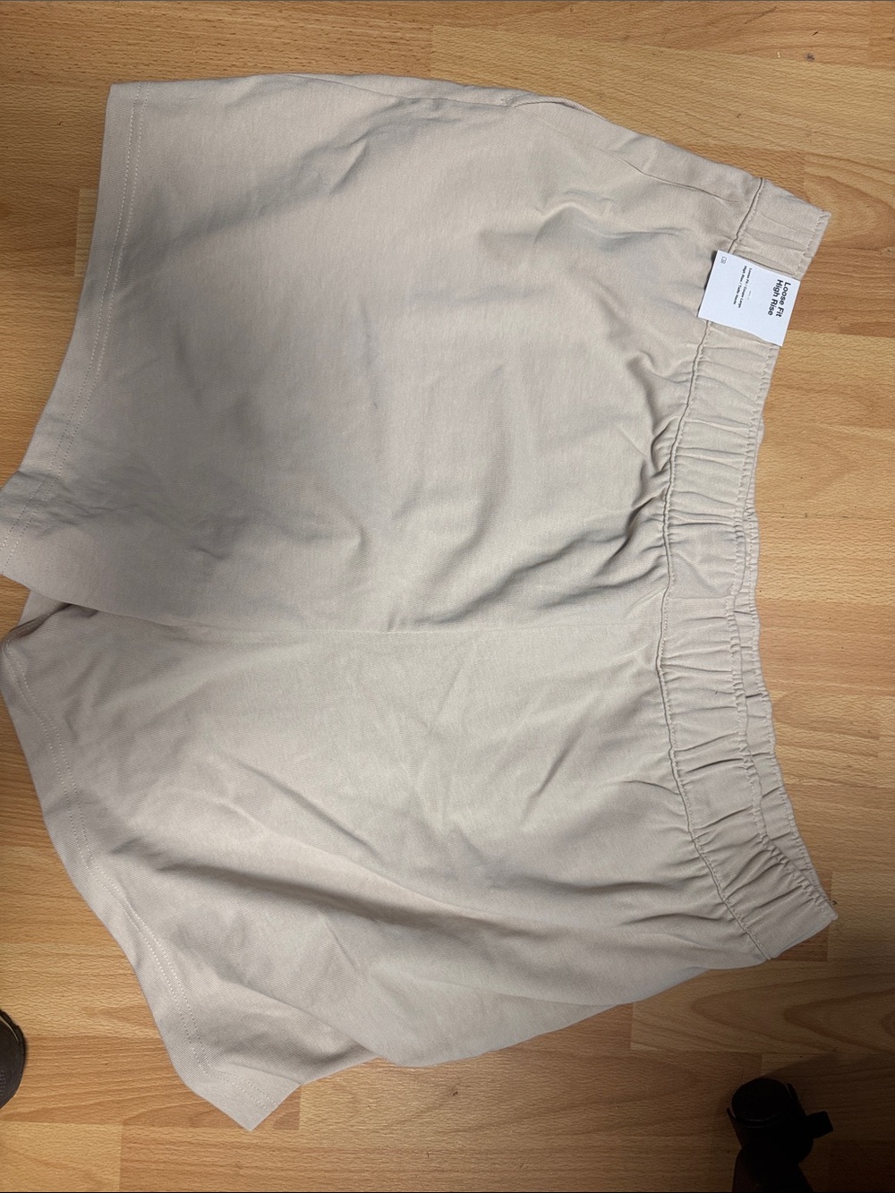 Nike Women's Beige Elastic-Waist Shorts